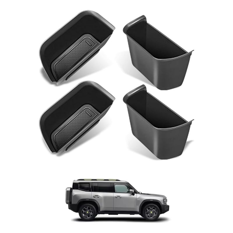  تي ار اكس اوتو منظم جيب باب TRX AUTO لسيارة جيتور T2 (2022-2025) | صينية سيليكون مخصصة ببطانة مانعة للانزلاق | وحدة تخزين لمقبض باب السيارة | ملحق داخلي لسيارة جيتور T2 - Image 1