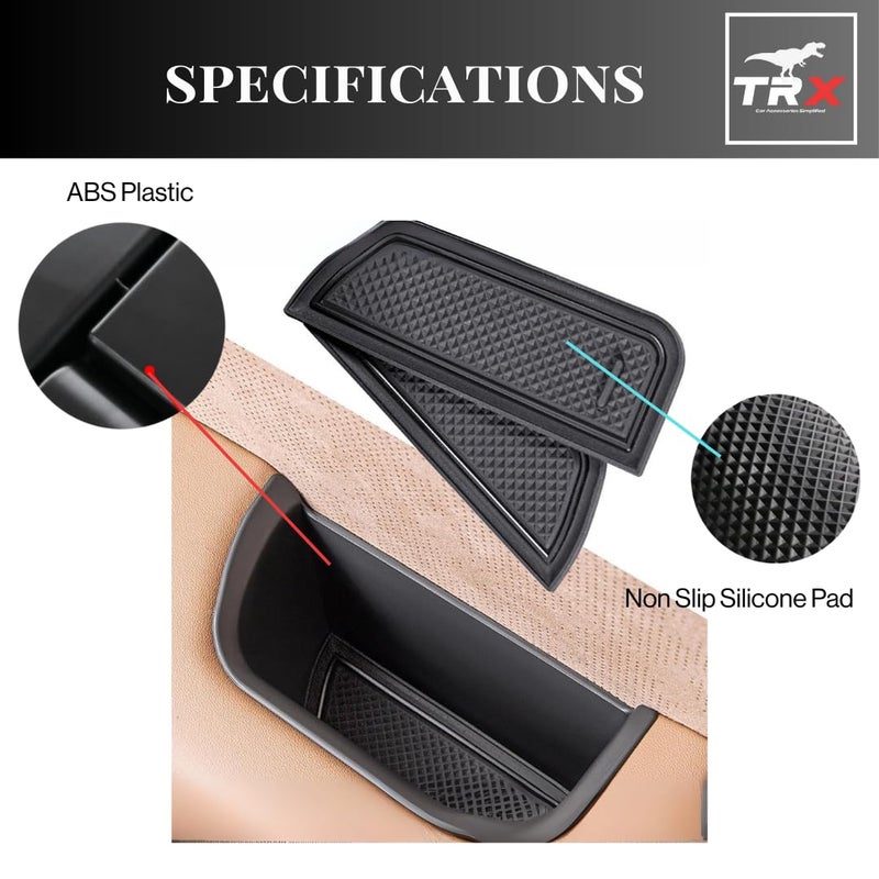 تي ار اكس اوتو منظم جيب باب TRX AUTO لسيارة جيتور T2 (2022-2025) | صينية سيليكون مخصصة ببطانة مانعة للانزلاق | وحدة تخزين لمقبض باب السيارة | ملحق داخلي لسيارة جيتور T2 - Image 5