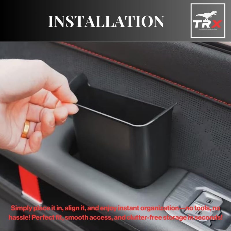  تي ار اكس اوتو منظم جيب باب TRX AUTO لسيارة جيتور T2 (2022-2025) | صينية سيليكون مخصصة ببطانة مانعة للانزلاق | وحدة تخزين لمقبض باب السيارة | ملحق داخلي لسيارة جيتور T2 - Image 4