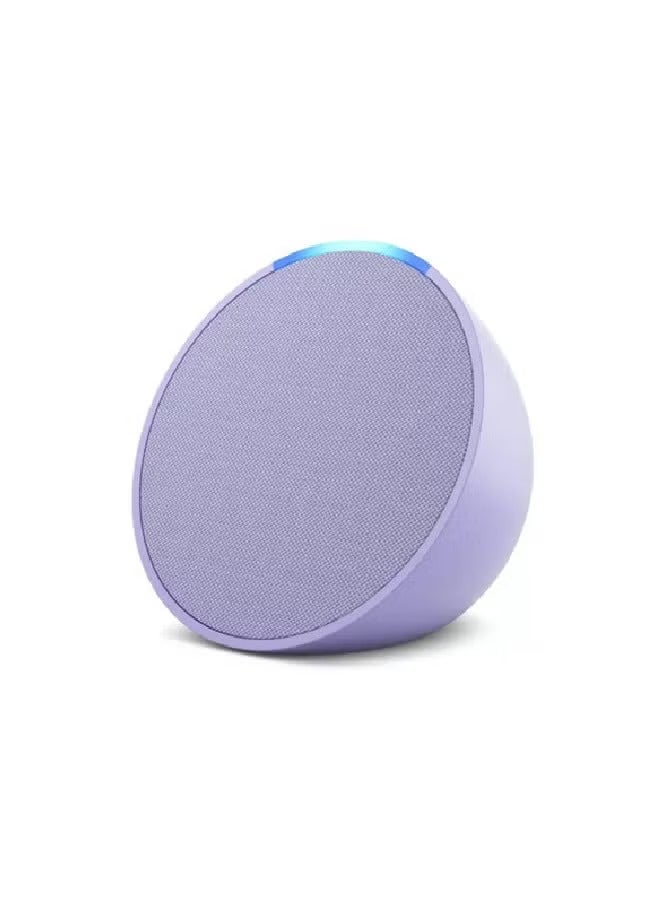 EKO Amazon Echo Pop Smart Speaker with Alexa, Lavender - Image 1