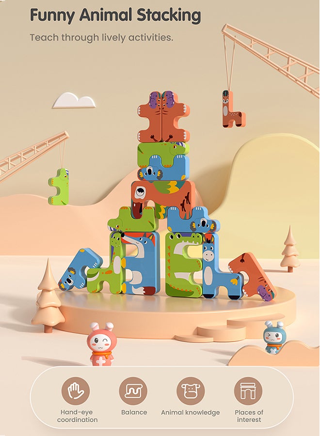 Pack Of 15 Animals Stacking Toys - Image 5