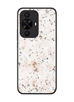 Stylizedd Rugged Black edge case for Huawei nova 12s / Huawei nova 11/ Huawei nova 12 Lite 4G, Slim fit Flexible Anti Drop Thin Cover - Marble Print Stone  - Image 1