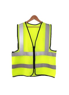 Yuwell Reflective Safety Vest For Women And Men High Visibility Safety Jacket With Pockets And Zip For Easy To Wear XXXL 