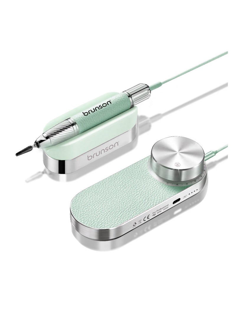 Brunson Submarine Portable Nail Drill Machine Waterproof Low Noise and Vibration 30000 RPM E File for Manicure and Pedicure Professional Electric Nail Drill for Gel Nails Salon and Home Use - Image 1