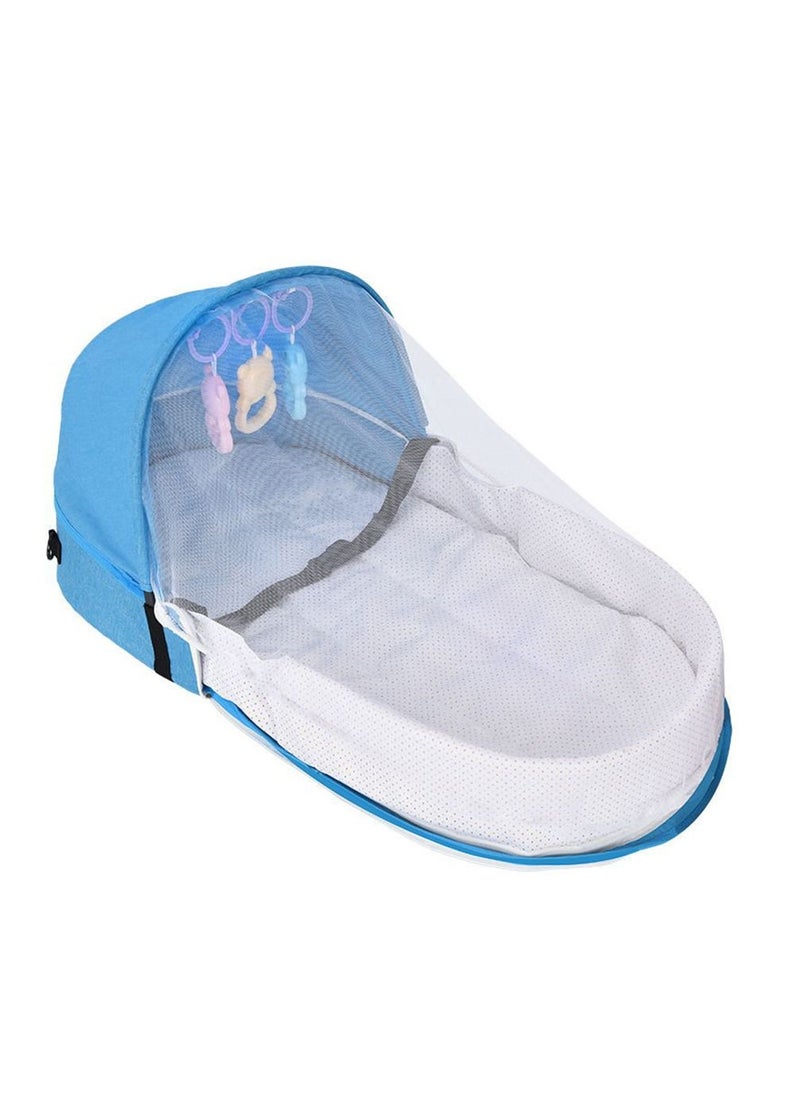 Arabest - Convenient Folding Anti-Pressure Crib, Newborn Baby Isolated Bionic Outing Travel Crib - Image 1