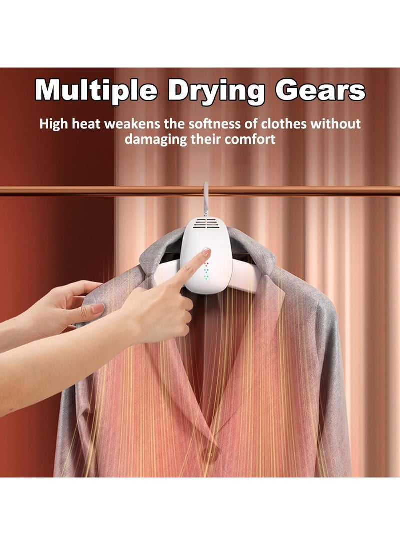 Portable travel dryer, electric mini dryer with shoe dry tube, foldable heating rack, quiet motor, compact multi-functional dryer suitable for apartments and RVS, white - Image 4