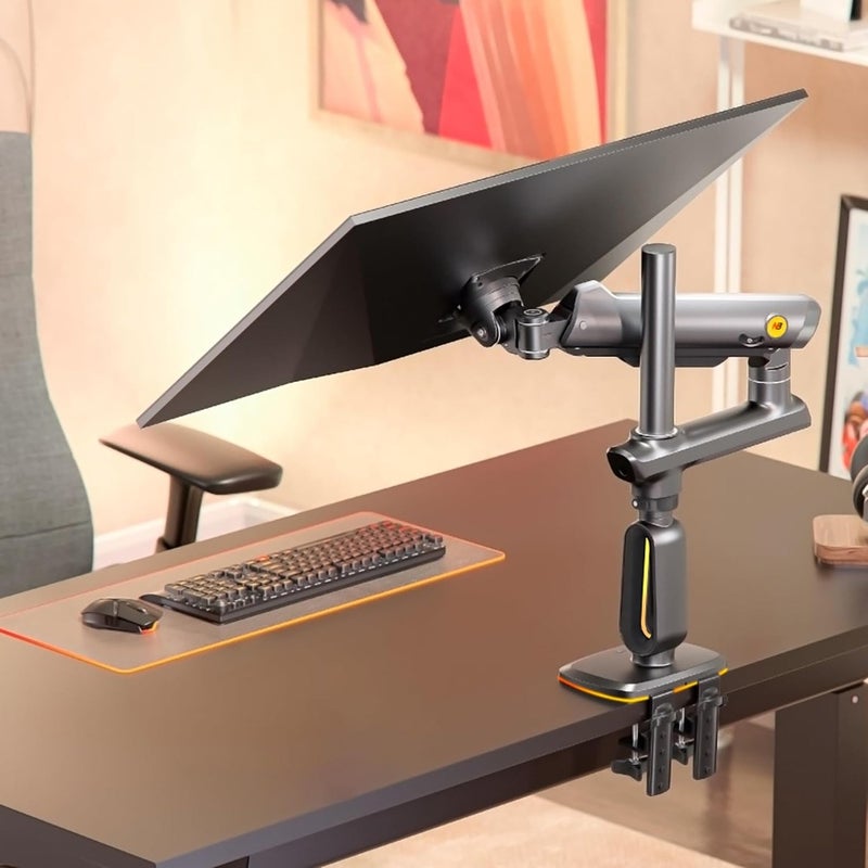Gaming Monitor Arm for Flat Ultrawide Curved Monitors 32 to 60 Inch Heavy Duty Stand Supports up to 20 kg VESA 75/100 mm Compatible F7-G Mount - Image 5