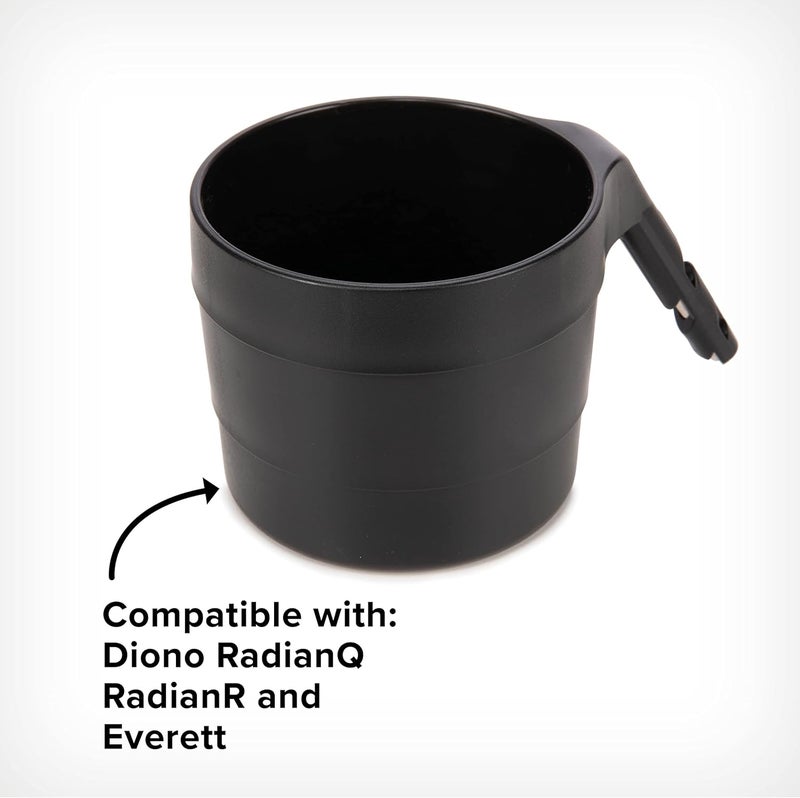 Diono XL Car Seat Cup Holders for Radian and Everett Car Seats, Pack of 2 Cup Holders, Black - Image 5