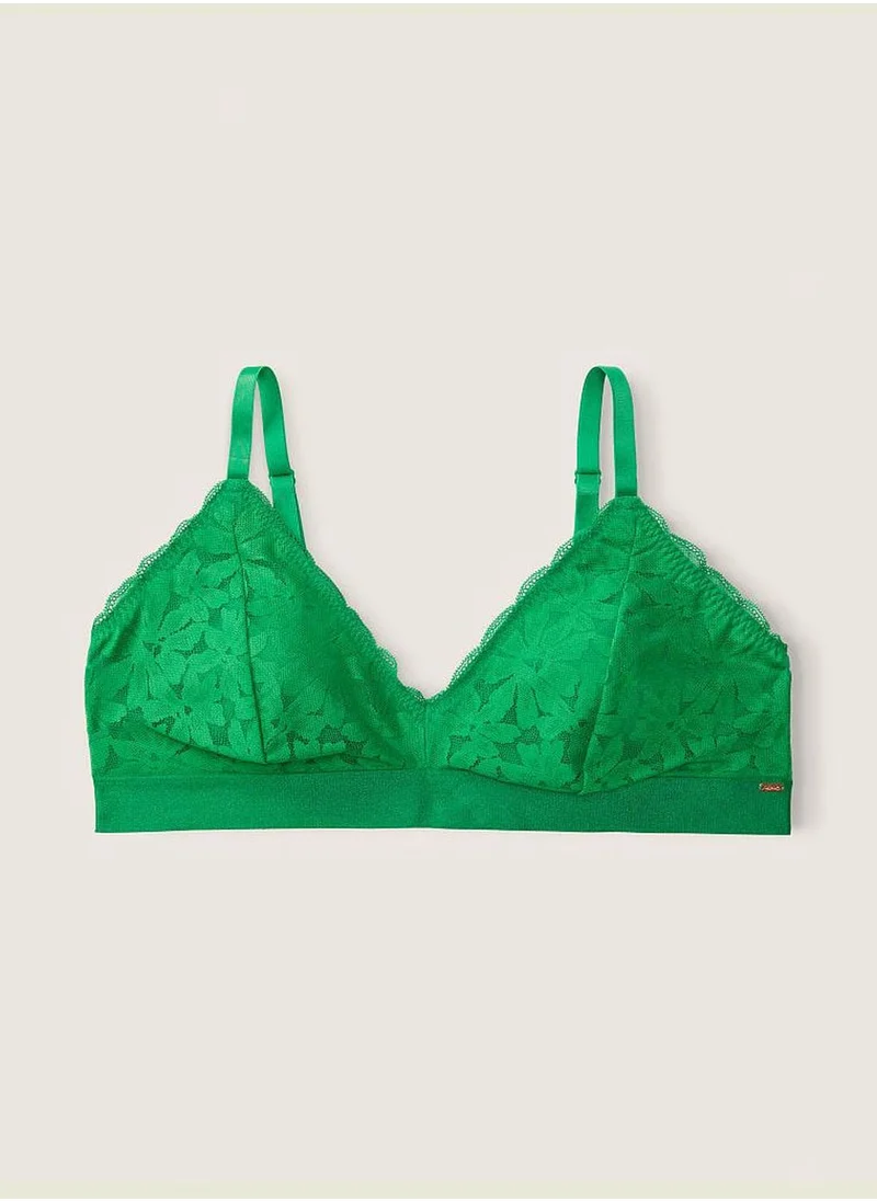 PINK Lace Triangle Bralette