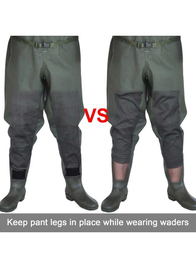 Wisdompro 2 Pcs Neoprene Ankle Blousing Garter Trousers Boot Blousers Strap for Wader Fishing Hunting Biking Military Uniform - Image 2