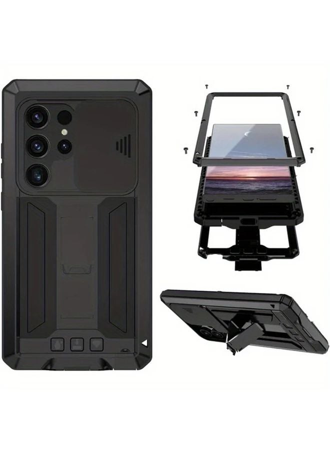 حالة Samsung Galaxy S25 الصفراء المتينة المضادة للصدمات مع درع واقي وغطاء للكاميرا - Image 2