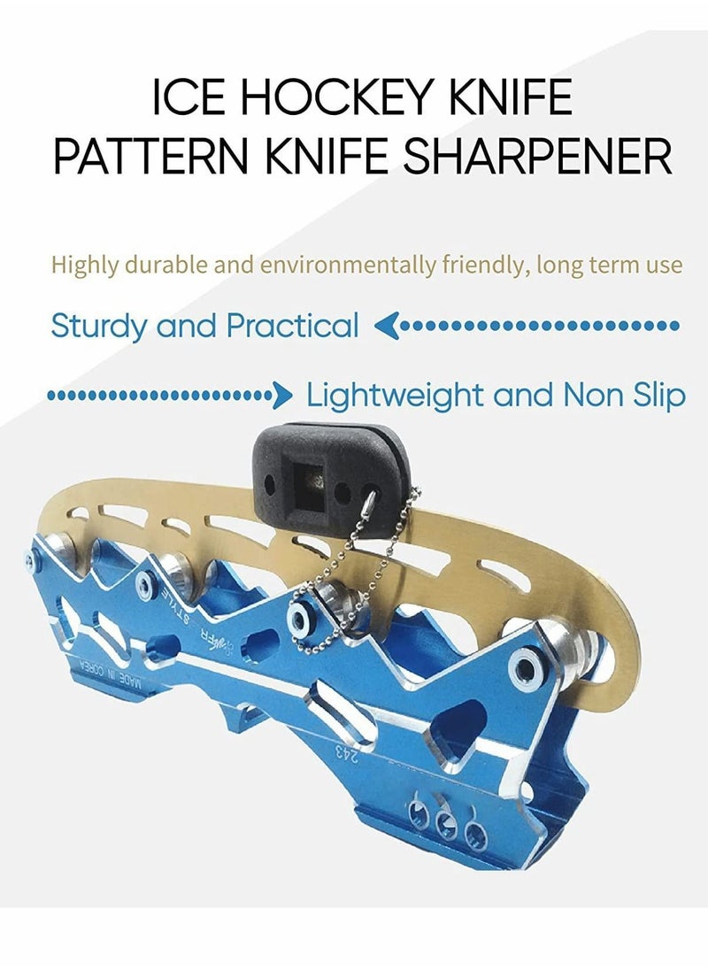 Y&D - Ice Skates Blade Sharpener Adjustable Portable Sand Stone Hand Held Skate Sharpening Tool Edge Sharpener Grinding for Figure Goalie - Image 1
