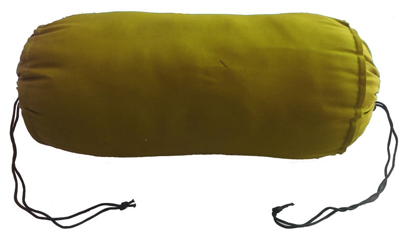 Saffron غطاء وسادة ديوان دائري من القطن الزعفراني قابل للإزالة (10" قطر x 24" طول/25 سم قطر x 60 سم طول) مجموعة من 2 - Image 3