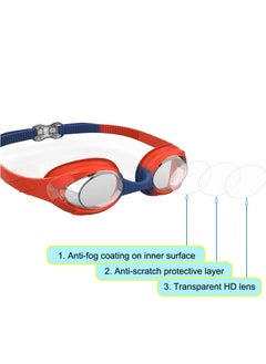 KASTWAVE Kids Swimming Goggles, Anti-fog swimming goggles for teenagers 3-14, with Anti-Fog, Waterproof, Protection Lenses, UV protection, glasses box  - Image 5