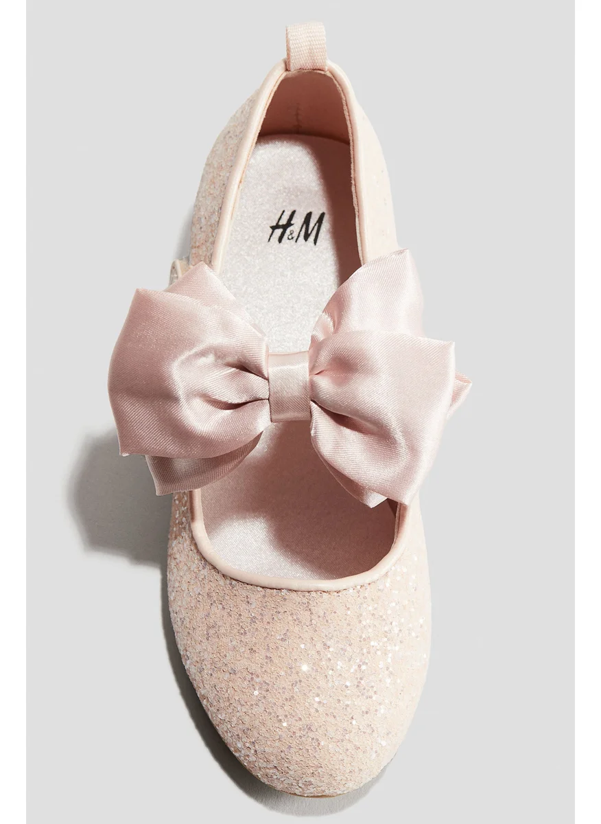 اتش اند ام Bow-Detail Ballet Pumps