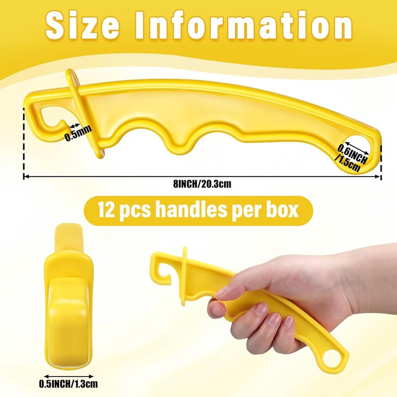 Tondiamo Tondiamo 12 Pack Electric Fence Plastic Gate Electric Fence Gate Handles 8 Inch Insulated Handle Insulated Plastic Handle for Electric Fence Gates Yellow  - Image 2