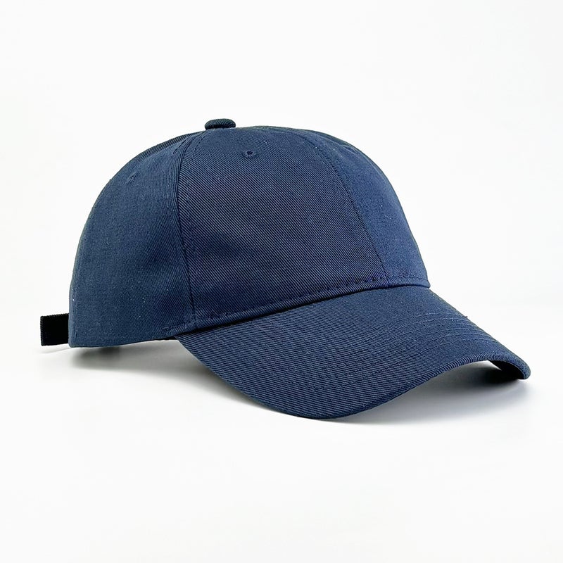 Premium Cotton Duck Cap Unisex Summer Sun Hat Navy blue 