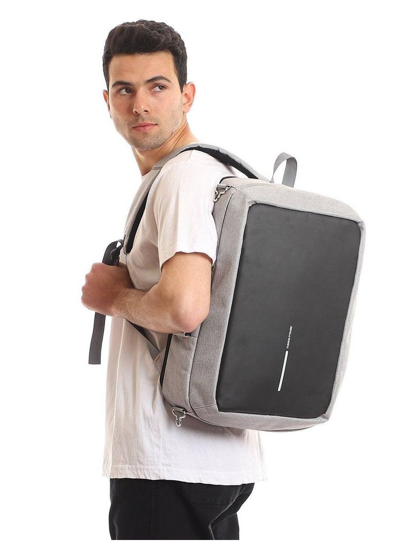 Anti-theft Business Backpack 3 In 1 With USB Port For 17 Inch Laptop - Gray - pzsku/Z56802ADCD694994B926BZ/45/_/1687432172/b03a7a6d-aebe-41e4-acf8-4f099363adcc