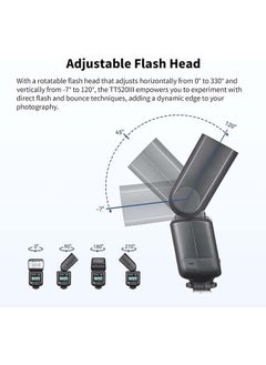 Godox GODOX TT520 III Camera Flash Universal Speedlite with RT Wireless Trigger Transmitter for Sony Canon Nikon Pentax Olympus Fuji Panasonic DSLR Cameras with Hot Shoe  - Image 4