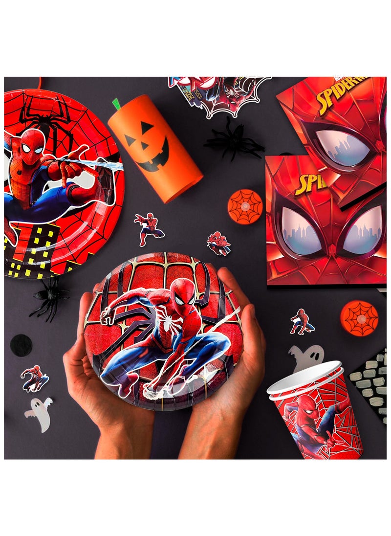 ILovhaprty Cartoon Birthday Party Supplies,115pcs Cartoon Party Decorations Tableware Set- Cartoon Birthday Decorations Balloons Banner Backdrop Cartoon Plates Cups Table Cover etc Cartoon Party Supplies  - Image 4