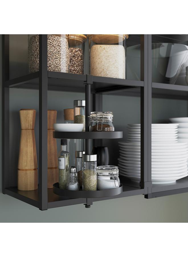 Zaboon Wall Fr W Shelves, Anthracite, 60X15X75 Cm - Image 5