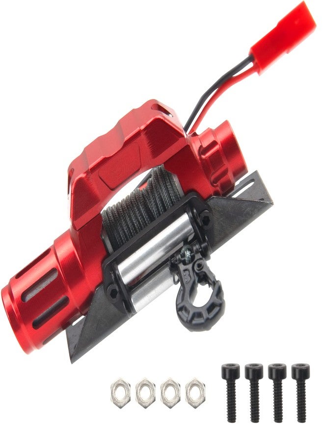 Vgoohobby RC Car Winch Simulation Winch w/Steel Wire Compatible with Traxxas TRX4 Axial SCX10 90046 D90 Redcat Gen8 HSP 1/10 RC Crawler Car - Image 2