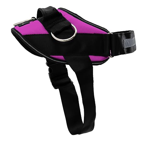 ShawnCo Essential Dog Harness, No-Pull Pet Vest with 3 Leash Clips, No Choke, Reflective, Adjustable and Padded, for Easy Walking and Training for Small, Medium and Large Dogs (Orchid, L) - Image 3