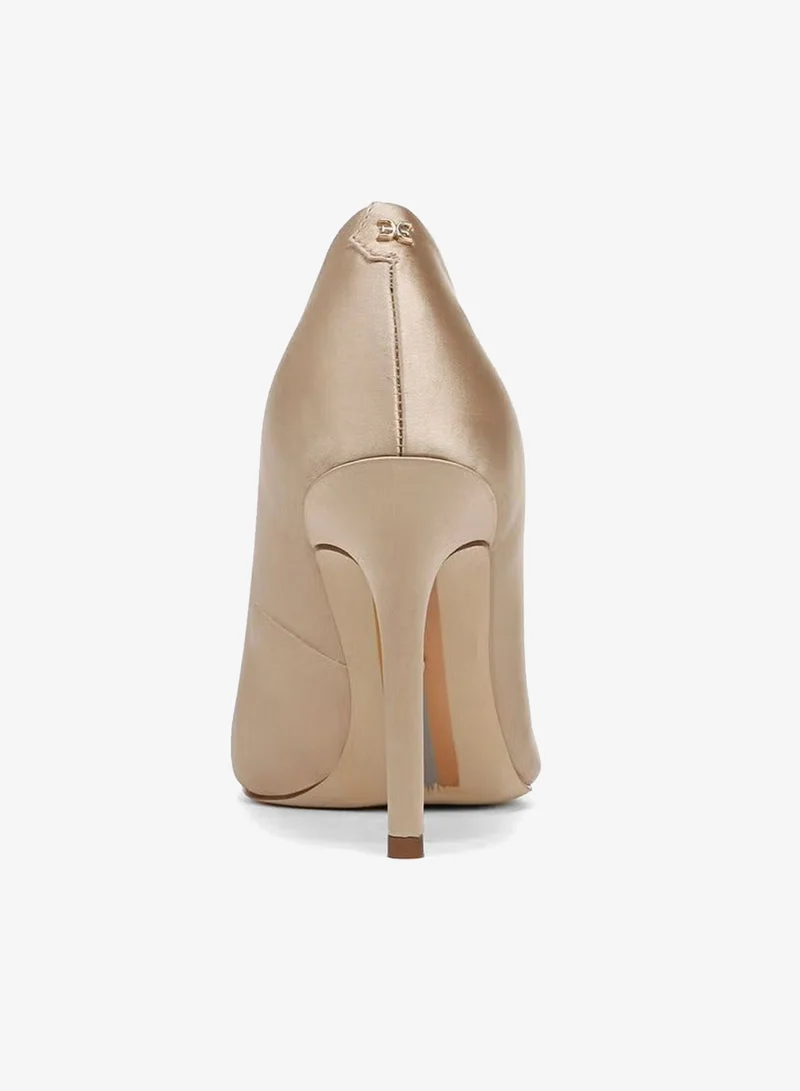 Sam Edelman GOLD Hazel Amour Pointed Toe Pump for Women | Best Price UAE