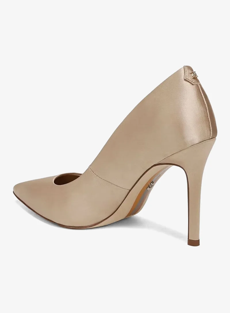 Sam Edelman GOLD Hazel Amour Pointed Toe Pump for Women | Best Price UAE