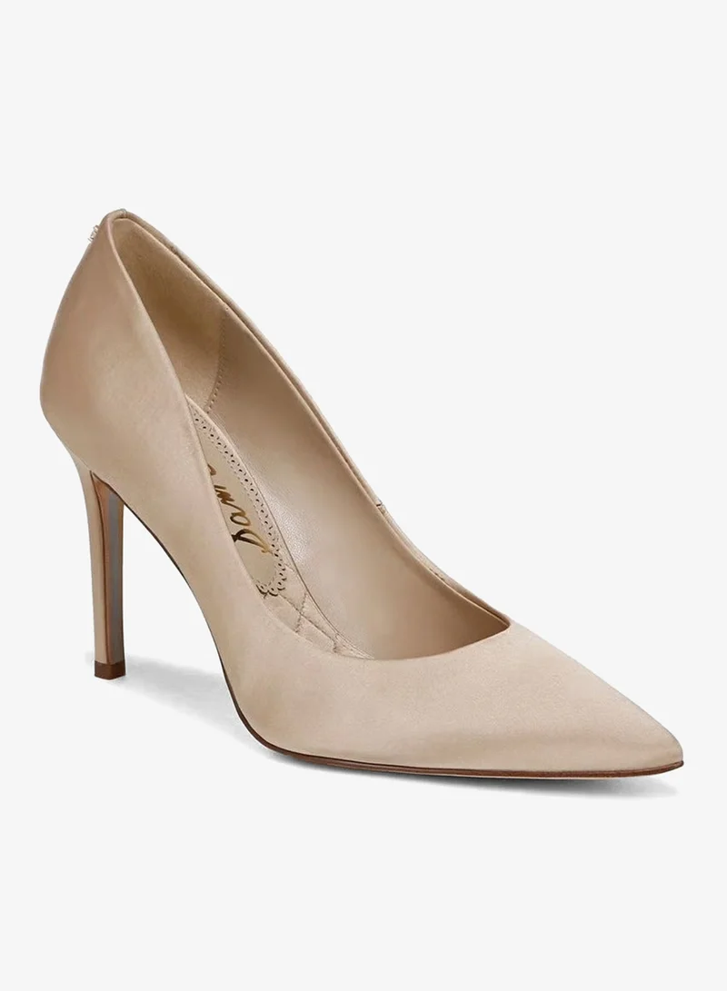 Sam Edelman GOLD Hazel Amour Pointed Toe Pump for Women | Best Price UAE