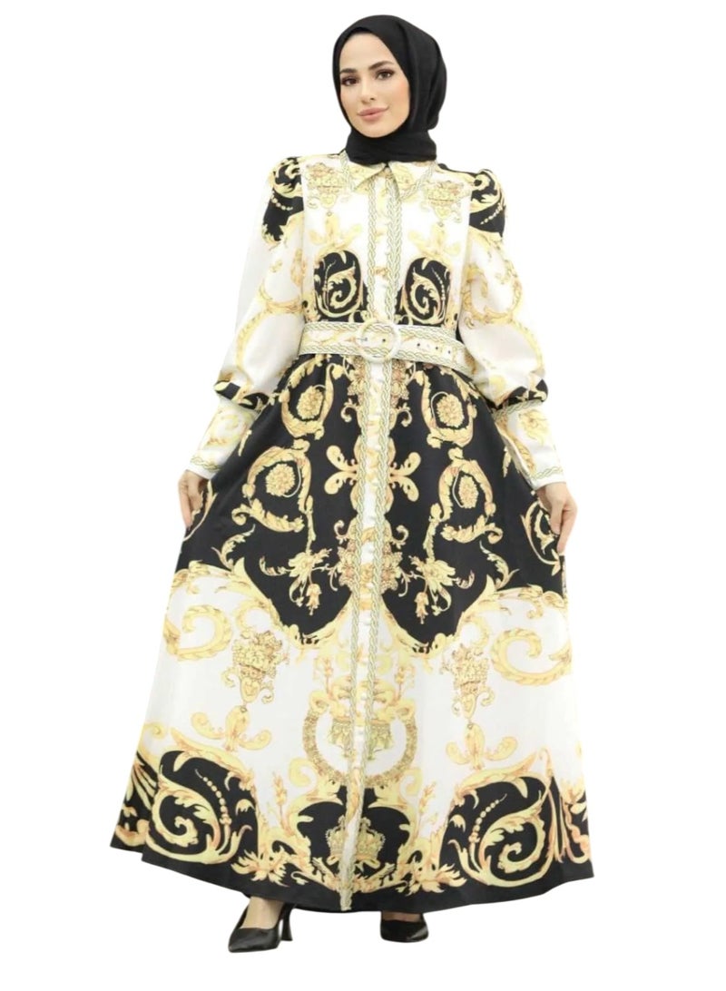 Well Elegant and eye-catching women's dress, proudly made in Turkey. Designed with authentic traditional patterns - Image 2