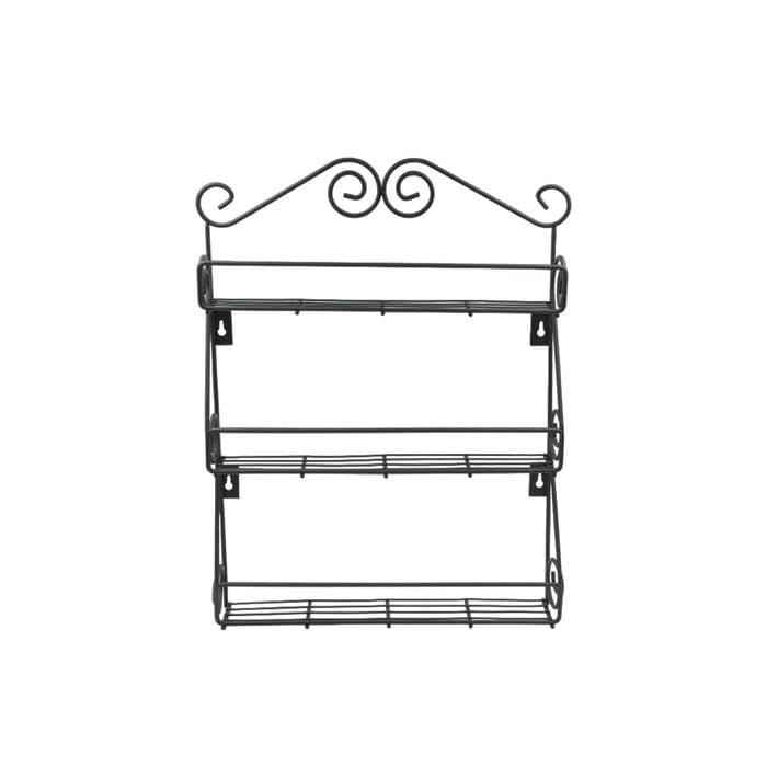 YAKAAWA YAKAAWA Big Wall Mounted Iron Wall Shelf with 3 Storage Racks for Kitchen Pantry Cabinet Counter top or Free Standing Rack Holder for Kitchen  - Image 1