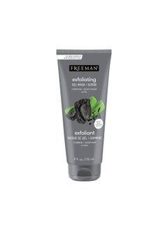 Freeman Freeman Polishing Charcoal & Black Sugar Facial Gel Mask+ Scrub, Purifies Skin, Not Over-Drying, Polishing Face Mask, Exfoliating, Removes Dead Skin, Cruelty-Free Skincare, 6 fl.oz./ 175 mL Tube 