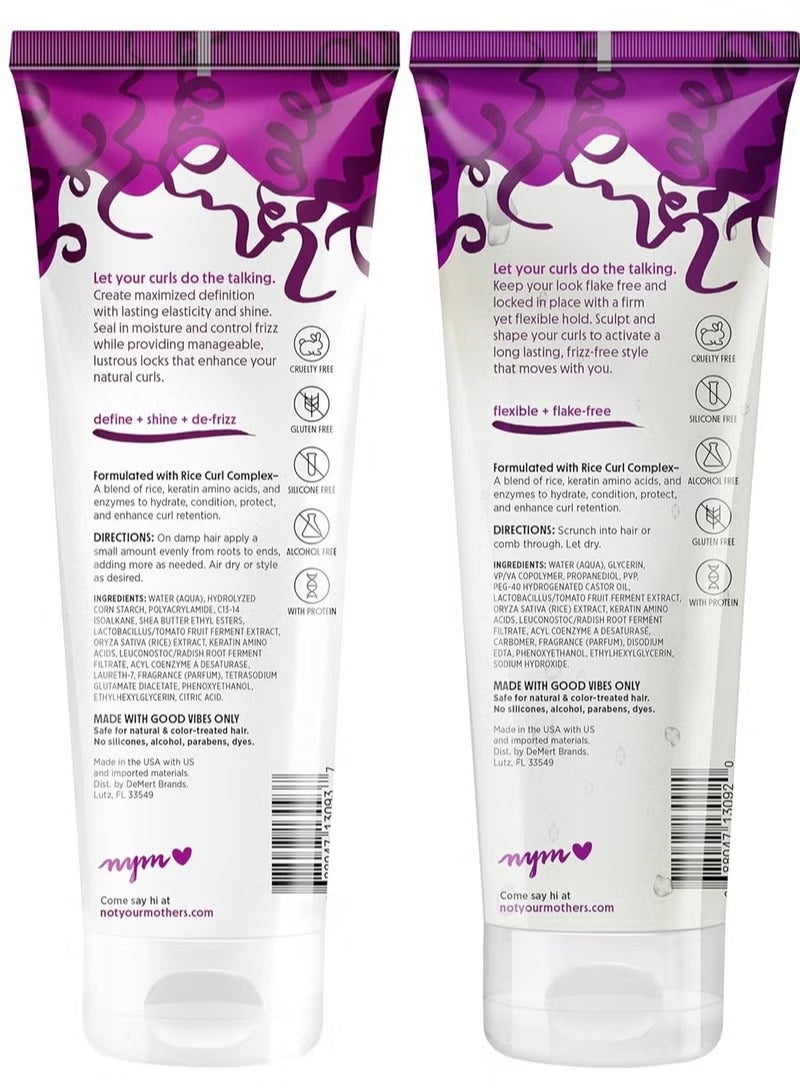Not Your Mother's (Pack of 2) Curl Talk Frizz Control Sculpting Gel and Defining Cream, 2x9.7 fl oz - Image 2