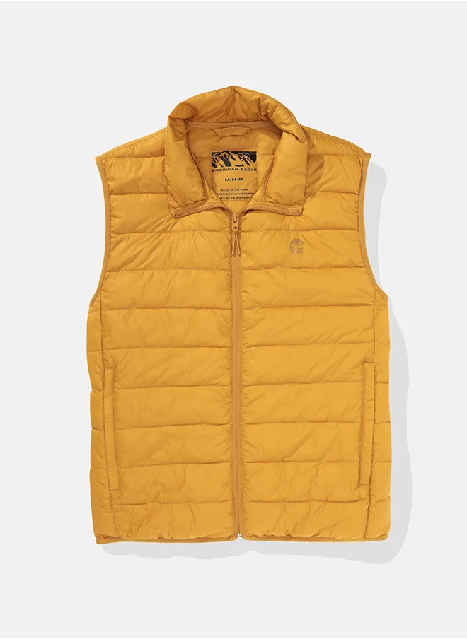 امريكان ايجل Zip Through Puffer Jacket