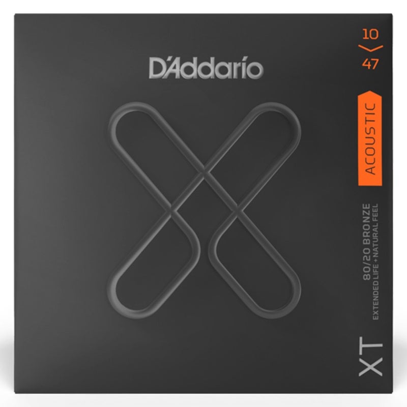 Daddario XTABR1047 80/20 Bronze Acoustic Guitar String Extra Light Coated - 10-47 - Image 1
