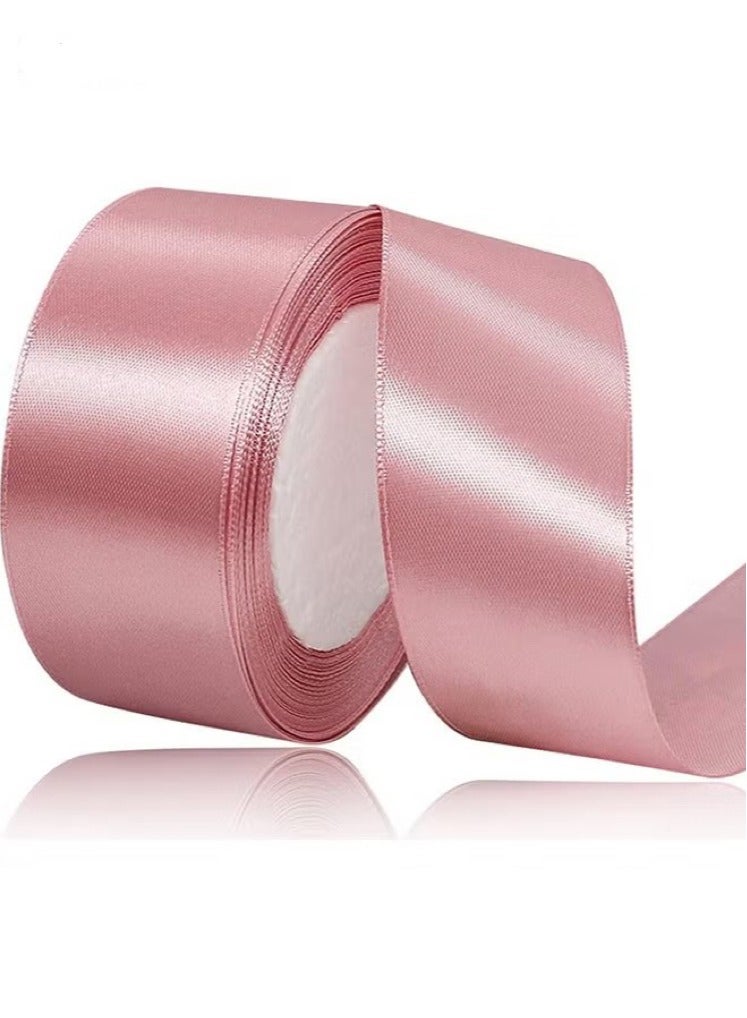 الشريط الوردي ، 1-1/2 بوصة × 25 ياردة شريط الساتان الشريط الساتين لالتفاف الهدايا ، الحرف اليدوية ، أقواس الشعر ، وإكليل الزهور ، زخرفة حفلات الزفاف وغيرها من مشاريع الخياطة - Image 1