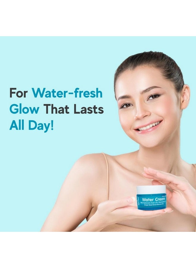 Recode Recode Water Cream 50g | Hyaluronic Acid 1.5% & Niacinamide 1% | Goodness Exacts of Aloe Vera & Grape Seed Oil | Mineral Oil & Paraben Free  - Image 5