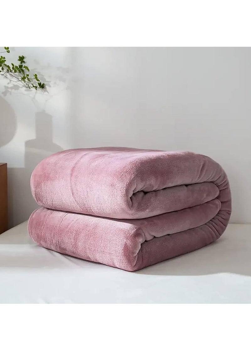 Moon Flannel and microfiber sofa Blanket Luxury  blanket Single size, lightweight and Comfortable for Bed and Sofa Super Soft and Warm  plain  - Image 5