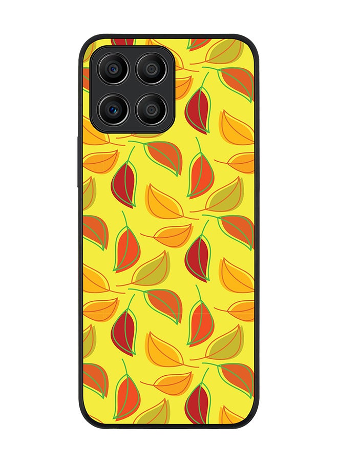 Stylizedd Rugged Black edge case for Honor X6 Slim fit Soft Case Flexible Rubber Edges Anti Drop TPU Gel Thin Cover - Autumn Leaves - Image 1