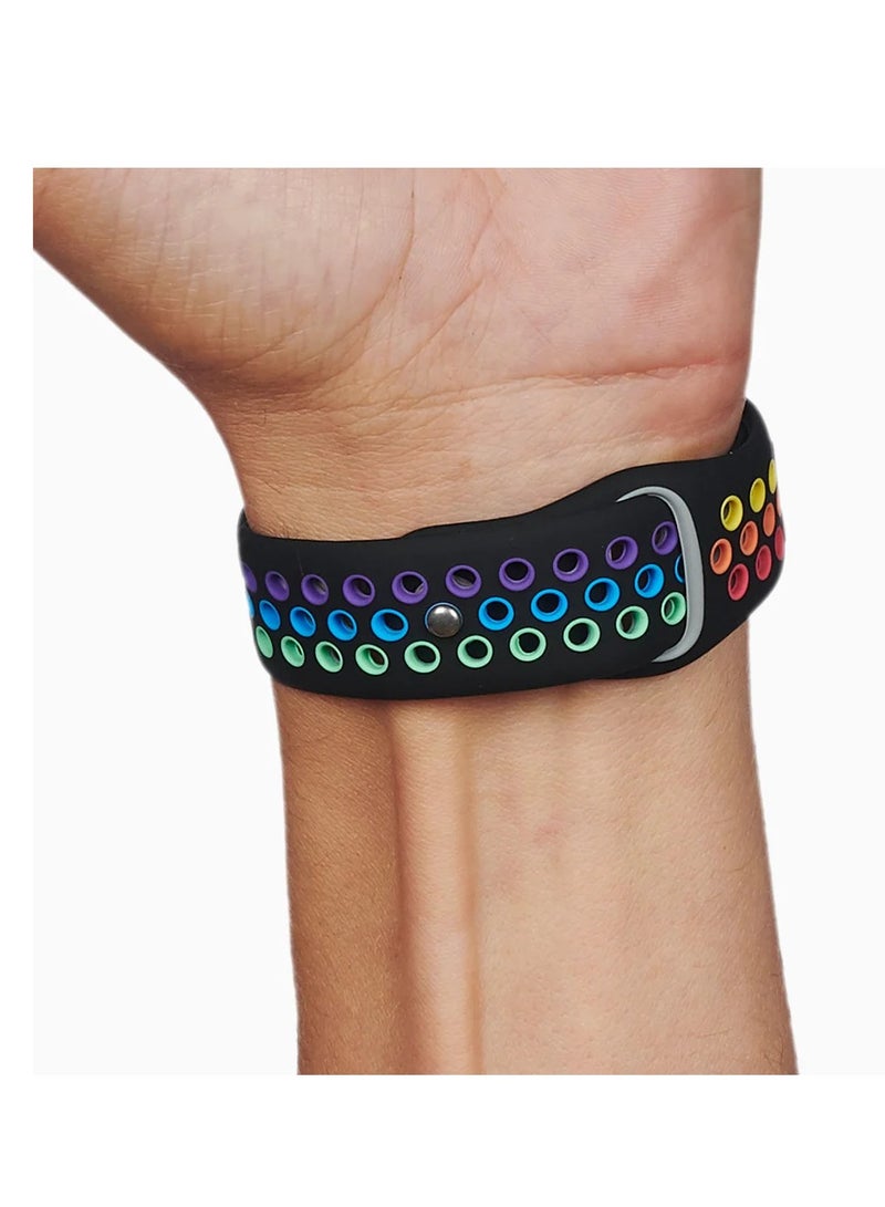 HEXABEX Replacement Dot Silicone Strap for Apple Watch Compatible with 46mm/45mm/44mm/49mm  - Image 3
