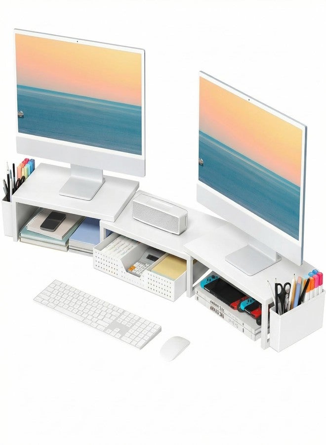 opnice Opnice Dual Monitor Stand Riser Metal Desk Organizers And Accessories With Drawe Z5680D01E05CAC7A4CA75Z