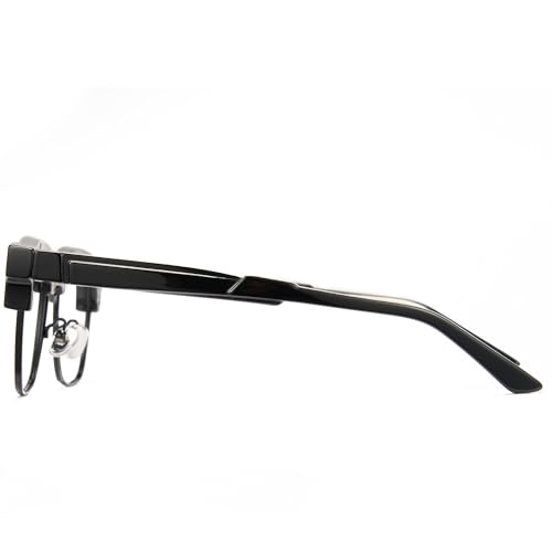 Cyxus Browline Frame Glasses Blue Light Glasses for Men Women UV Protection Lightweight Computer Glasses for Screen（8557T01 Black） - Image 5