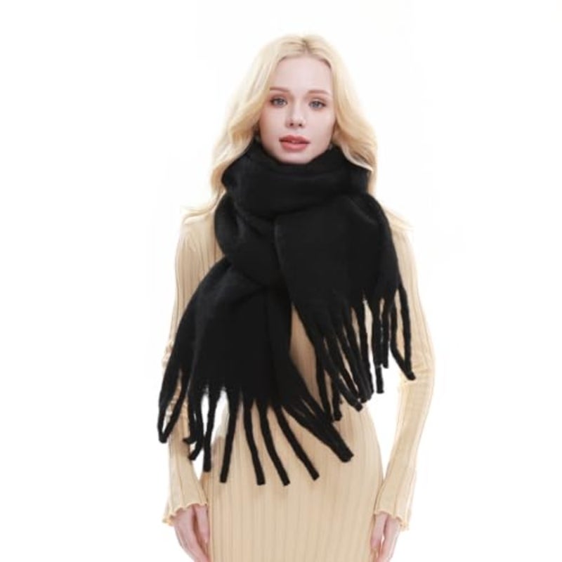 RIIQIICHY Chunky Scarf for Women Winter Warm Thick Scarves Oversized Blanket Scarf - Image 2