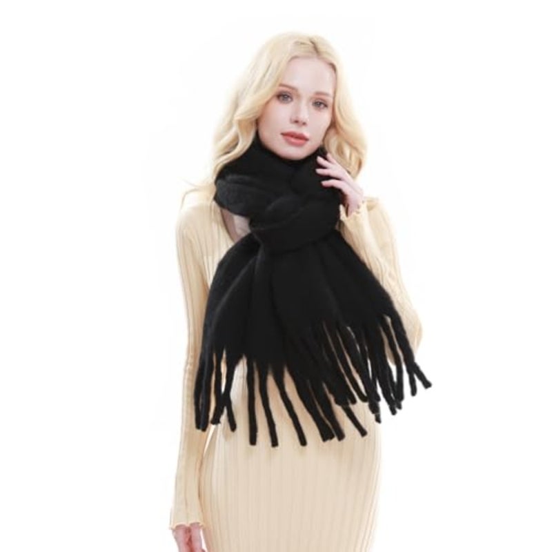 RIIQIICHY Chunky Scarf for Women Winter Warm Thick Scarves Oversized Blanket Scarf - Image 4