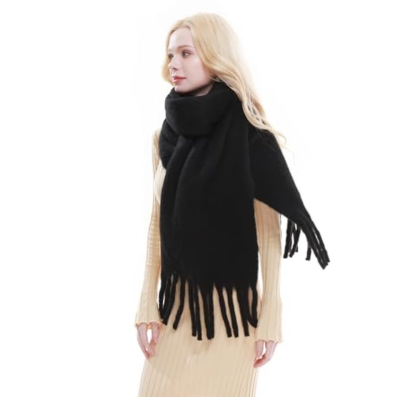 RIIQIICHY Chunky Scarf for Women Winter Warm Thick Scarves Oversized Blanket Scarf - Image 5