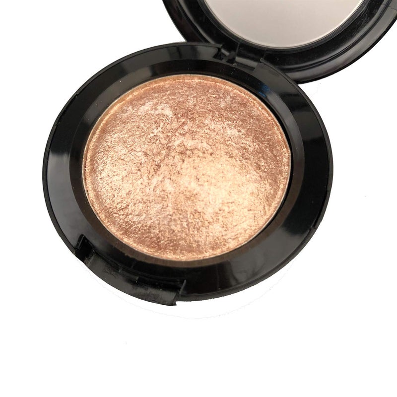 Mallofusa Single Shade Baked Eye Shadow Palette Glitter Powder in Shimmer 15 Metallic Colors Optional (Golden) - Image 3