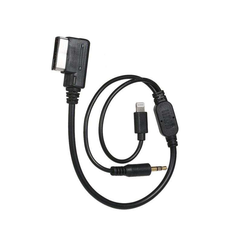 3.5mm AUX interface Adapter with line Fit For Audi VW MDI AMI MMI iPad iPhone 5 6S - Image 1