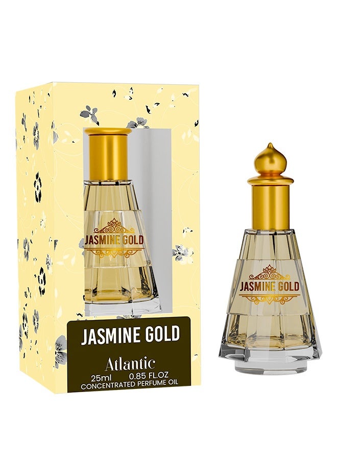 Atlantic Jasmine Gold 25 ML Refined Oil Fragrance with Spicy Florals and Earthy Elegance - Image 1