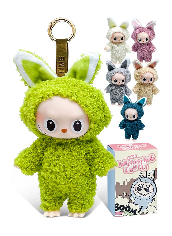 Galaxy Toys - Puffaroo Labubu The Monsters Mini Keychain Figure 7-Inch Blind Box Collectible Toy Assorted Random Design - Image 1